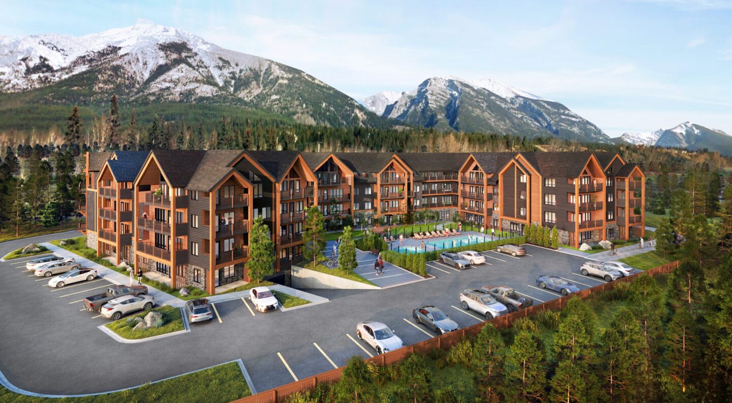 Cascade Canmore Aerial